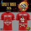 Guns N' Roses x St. Louis Cardinals World Tour 2026 Mascot New 3D Shirt, Trending Music 3D Tee Guns N Roses X ST Louis Cardinals World Tour 2026 Mascot New 3D Shirt