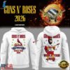 Guns N' Roses x St. Louis Cardinals World Tour 2026 Mascot White Deisgn Hoodie, Trending Music 3D Tee Guns N Roses X ST Louis Cardinals World Tour 2026 Mascot White Deisgn Hoodie