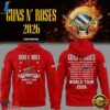 Guns N' Roses x St. Louis Cardinals World Tour 2026 Red Hoodie, Trending Music 3D Tee Guns N Roses X ST Louis Cardinals World Tour 2026 Red Hoodie