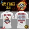 Guns N' Roses x St. Louis Cardinals World Tour 2026 White T Shirt, Trending Music 3D Tee Guns N Roses X ST Louis Cardinals World Tour 2026 White T Shirt