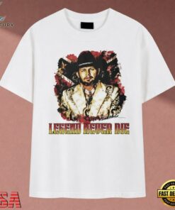 Hank Williams Jr. Legend Never Die Country Music Graphic T Shirt, Music 2D Graphic Tee Hank Williams JR Legend Never Die Country Music Graphic T Shirt