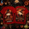 Hello Kitty Witch Hat Pumpkin Spooky Season Halloween 3D Shirt , Music Fans Shirt Hello Kitty Witch Hat Pumpkin Spooky Season Halloween 3D Shirt