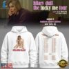 Hilary Duff The Lucky Me Tour 2026 Scheduler White Hoodie , Music Design T Shirt Hilary Duff The Lucky ME Tour 2026 Scheduler White Hoodie
