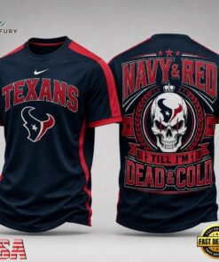 Houston Texans NFL Till I’m Dead Forever Skull Fan Pride 3D Shirt, Sports Fans 3D Shirt Houston Texans Nfl Till I M Dead Forever Skull Fan Pride 3D Shirt
