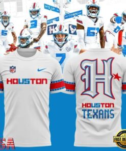 Houston Texans Rivalries By the H For the H 2026 White T Shirt, Viral 3D Graphic Tee Houston Texans Rivalries BY The H For The H 2026 White T Shirt