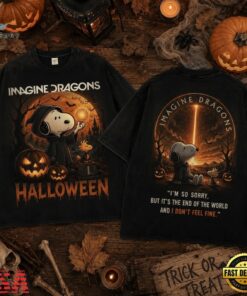 Imagine Dragons x Snoopy Halloween End of the World 3D Shirt , Music Design T Shirt Imagine Dragons X Snoopy Halloween End OF The World 3D Shirt