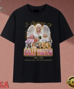 In Memory Of Dolly Parton Angel Wings 1946 2026 Memorial T Shirt, Music 2D Graphic Tee IN Memory OF Dolly Parton Angel Wings 1946 2026 Memorial T Shirt