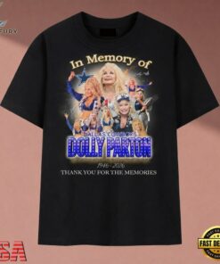 In Memory Of Dolly Parton Dallas Cowboys Cheerleader Tribute T Shirt, Music 2D Graphic Tee IN Memory OF Dolly Parton Dallas Cowboys Cheerleader Tribute T Shirt