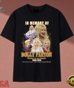 In Memory Of Dolly Parton Golden Graphic Collage 1946 2026 T Shirt, Music 2D Graphic Tee IN Memory OF Dolly Parton Golden Graphic Collage 1946 2026 T Shirt