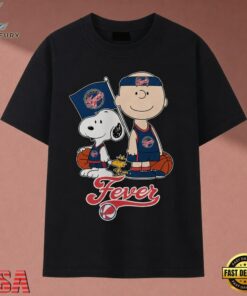 Indiana Fever Charlie Brown & Snoopy WNBA Basketball T Shirt , Music 2D Graphic Tee Indiana Fever Charlie Brown Snoopy Wnba Basketball T Shirt