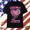 Indiana Fever Pink Out Breast Cancer Awareness Heart Basketball T Shirt, Trendy 2D Print Shirt Indiana Fever Pink Out Breast Cancer Awareness Heart Basketball T Shirt