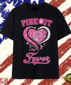 Indiana Fever Pink Out Breast Cancer Awareness Heart Basketball T Shirt, Trendy 2D Print Shirt Indiana Fever Pink Out Breast Cancer Awareness Heart Basketball T Shirt