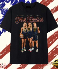 Indiana Fever Tres Leches Trio Caitlin Clark Sophie Lexie Graphic T Shirt , Trendy 2D Print Shirt Indiana Fever Tres Leches Trio Caitlin Clark Sophie Lexie Graphic T Shirt