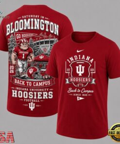 Indiana Hoosiers 2026 NCAA Back To Campus 3D Shirt , NCAA 3D Graphic Tee Indiana Hoosiers 2026 Ncaa Back TO Campus 3D Shirt