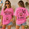 Indiana Hoosiers 2026 NCAA Pink October Breast Cancer Awareness Fan Pride Unisex T Shirt , NCAA 3D Graphic Tee Indiana Hoosiers 2026 Ncaa Pink October Breast Cancer Awareness Fan Pride Unisex T Shirt