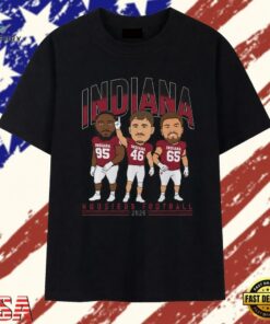 Indiana Hoosiers Football 2026 Caricature Players T Shirt , Trendy 2D Print Shirt Indiana Hoosiers Football 2026 Caricature Players T Shirt