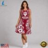 Indiana Hoosiers NCAA Sporty Floral Elegance Women’s Sleeveless Dress, NCAA Women Summer Dress Indiana Hoosiers Ncaa Sporty Floral Elegance Women S Sleeveless Dress