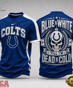 Indianapolis Colts NFL Till I’m Dead Forever Skull Fan Pride 3D Shirt, Sports Fans 3D Shirt Indianapolis Colts Nfl Till I M Dead Forever Skull Fan Pride 3D Shirt