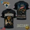 Jacksonville Jaguars NFL 9 11 25th Anniversary Never Forget Memorial 3D T Shirt, Sports Fans 3D Shirt Jacksonville Jaguars Nfl 9 11 25th Anniversary Never Forget Memorial 3D T Shirt