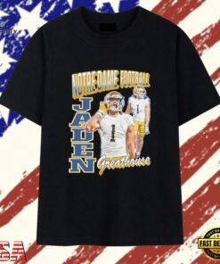 Jaden Greathouse Notre Dame Football 1 Fighting Irish T Shirt, Trendy 2D Print Shirt Jaden Greathouse Notre Dame Football 1 Fighting Irish T Shirt