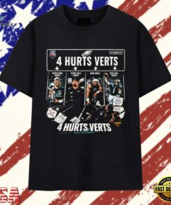 Jalen Hurts Philadelphia Eagles NFL 4 Hurts Verts T Shirt , Trendy 2D Print Shirt Jalen Hurts Philadelphia Eagles Nfl 4 Hurts Verts T Shirt