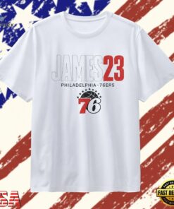 James 23 Philadelphia 76ers Distressed NBA T Shirt , Trendy 2D Print Shirt James 23 Philadelphia 76ers Distressed Nba T Shirt