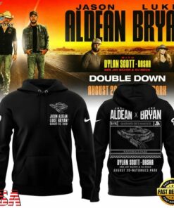 Jason Aldean and Luke Bryan x Washington Nationals 2026 Hoodie, Trending Music 3D Tee Jason Aldean And Luke Bryan X Washington Nationals 2026 Hoodie