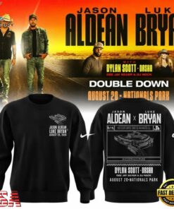 Jason Aldean and Luke Bryan x Washington Nationals 2026 Sweatshirt, Trending Music 3D Tee Jason Aldean And Luke Bryan X Washington Nationals 2026 Sweatshirt