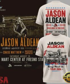 Jason Aldean Songs About Us Tour 3D Shirt, Trending Music 3D Tee Jason Aldean Songs About US Tour 3D Shirt
