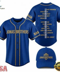 Jonas Brothers All Album Personalized Baseball Jersey , Music Artist Baseball Jersey Jonas Brothers All Album Personalized Baseball Jersey