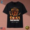 Jonas Brothers All Over Again Tour Flame Graphic Signatures T Shirt, Music 2D Graphic Tee Jonas Brothers All Over Again Tour Flame Graphic Signatures T Shirt