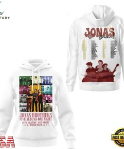 Jonas Brothers Five Albums One Night Tour 2023 Hoodie , Music Fans Shirt Jonas Brothers Five Albums One Night Tour 2023 Hoodie