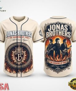 Jonas Brothers The Burning Up Tour 2026 Limited Edition Baseball Jersey , Music Artist Baseball Jersey Jonas Brothers The Burning UP Tour 2026 Limited Edition Baseball Jersey