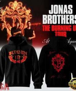 Jonas Brothers The Burning Up Tour 2026 Signature 3D Hoodie, Trending Music 3D Tee Jonas Brothers The Burning UP Tour 2026 Signature 3D Hoodie
