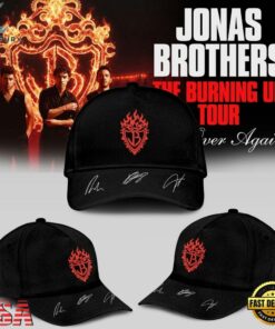 Jonas Brothers The Burning Up Tour 2026 Signature Cap, Music Lover Baseball Cap Jonas Brothers The Burning UP Tour 2026 Signature Cap