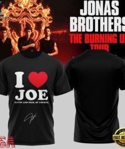 Jonas Brothers The Burning Up Tour 2026 Signature I Love Joe T Shirt, Trending Music 3D Tee Jonas Brothers The Burning UP Tour 2026 Signature I Love Joe T Shirt
