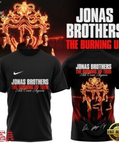 Jonas Brothers The Burning Up Tour 2026 Signature Music Graphic T Shirt, Trending Music 3D Tee Jonas Brothers The Burning UP Tour 2026 Signature Music Graphic T Shirt