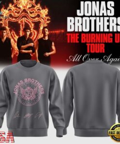 Jonas Brothers The Burning Up Tour 2026 Signature Music Sweatshirt, Trending Music 3D Tee Jonas Brothers The Burning UP Tour 2026 Signature Music Sweatshirt