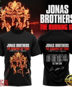 Jonas Brothers The Burning Up Tour 2026 Signature Scheduler T Shirt, Trending Music 3D Tee Jonas Brothers The Burning UP Tour 2026 Signature Scheduler T Shirt