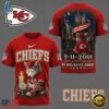 Kansas City Chiefs NFL 9 11 25th Anniversary Never Forget Memorial 3D T Shirt, Sports Fans 3D Shirt Kansas City Chiefs Nfl 9 11 25th Anniversary Never Forget Memorial 3D T Shirt