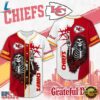 Kansas City Chiefs NFL Game Day Grateful Dead Baseball Jersey Shirt, NFL Baseball Shirt Kansas City Chiefs Nfl Game Day Grateful Dead Baseball Jersey Shirt
