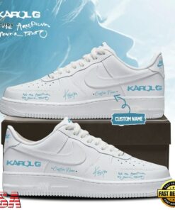KaRol G Album NO ME ARREPIENTO DE SENTIR TANTO Custom White Air Force 1 Shoes