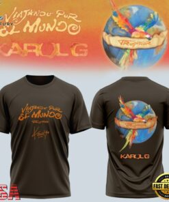 Karol G VIAJANDO POR EL MUNDO TROPITOUR 2026 Design T Shirt , Music Design T Shirt Karol G Viajando Por EL Mundo Tropitour 2026 Design T Shirt