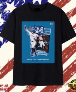 Kazuma Okamoto 24 Home Runs Ties Toronto Blue Jays Rookie Record Eric Hinske 2002 T Shirt , Trendy 2D Print Shirt Kazuma Okamoto 24 Home Runs Ties Toronto Blue Jays Rookie Record Eric Hinske 2002 T Shirt