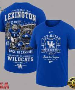 Kentucky Wildcats 2026 NCAA Back To Campus 3D Shirt , NCAA 3D Graphic Tee Kentucky Wildcats 2026 Ncaa Back TO Campus 3D Shirt