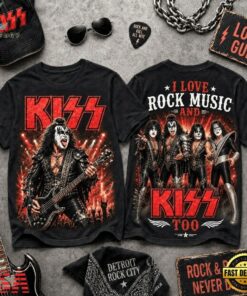 KISS Band Rock and Roll All Nite 3D Shirt , Music Fans Shirt Kiss Band Rock And Roll All Nite 3D Shirt