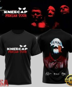KNEECAP FENIAN TOUR Signature 2026 T Shirt , Music Design T Shirt Kneecap Fenian Tour Signature 2026 T Shirt