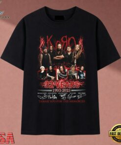 Korn Band 32 Years 1993 2025 Thank You For The Memories T Shirt, Music 2D Graphic Tee Korn Band 32 Years 1993 2025 Thank You For The Memories T Shirt