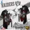 Las Vegas Raiders NFL Game Day Grateful Dead Baseball Jersey Shirt, NFL Baseball Shirt Las Vegas Raiders Nfl Game Day Grateful Dead Baseball Jersey Shirt
