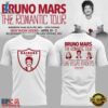 Las Vegas Raiders x Bruno Mars The Romantic Tour White T Shirt, Trending Music 3D Tee Las Vegas Raiders X Bruno Mars The Romantic Tour White T Shirt